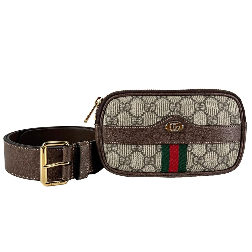 Authentic Gucci GG Supreme Mini Ophidia Belted iPhone Case - Size 75 - 30 - Picture 1 of 16
